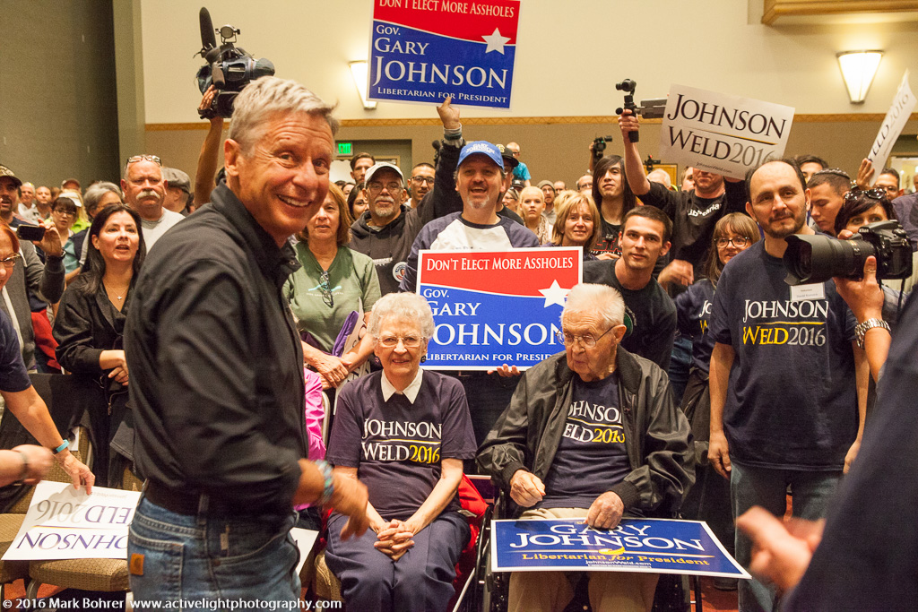 Gary Johnson Rally, UNM, Albuquerque, NM