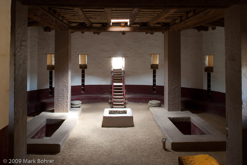 Restored Great Kiva interior, Aztec Ruins National Monument