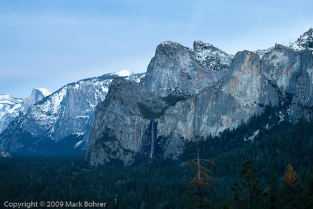 Yosemite Valley south wall, December