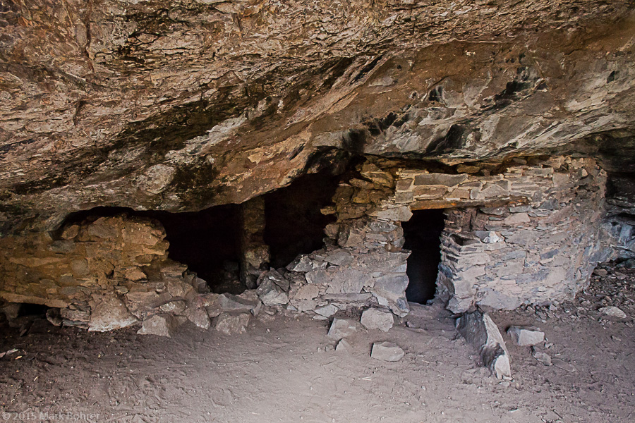 Gila Cliff Dwellings ruin near Lower Scorpion Campground, New Mexico