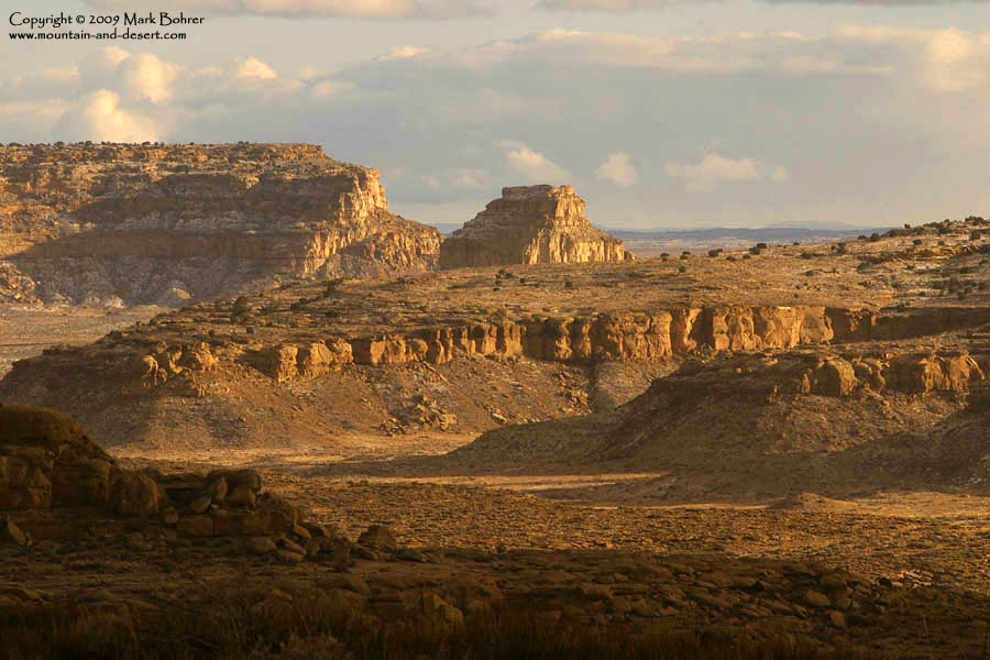 Fajada Butte from near Jackson Stairs, Chaco Canyon