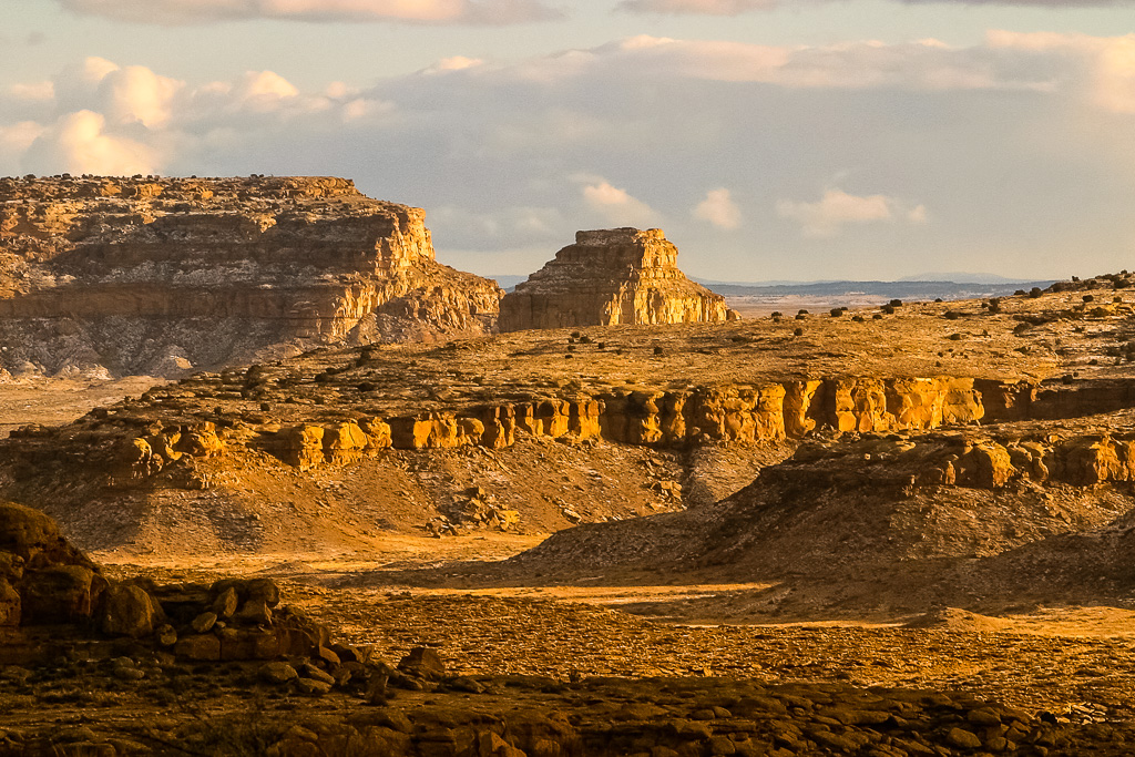 Fajada Butte from North Mesa, Chaco Canyon, New Mexico