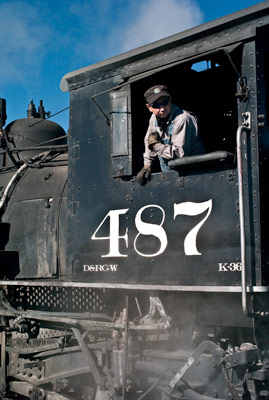 Cumbres & Toltec Scenic Railroad locomotive 487