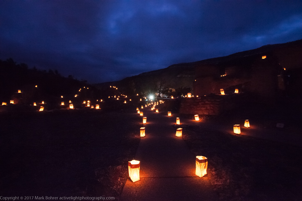 Lights among the Ruins, Jemez Historic Site, New Mexico