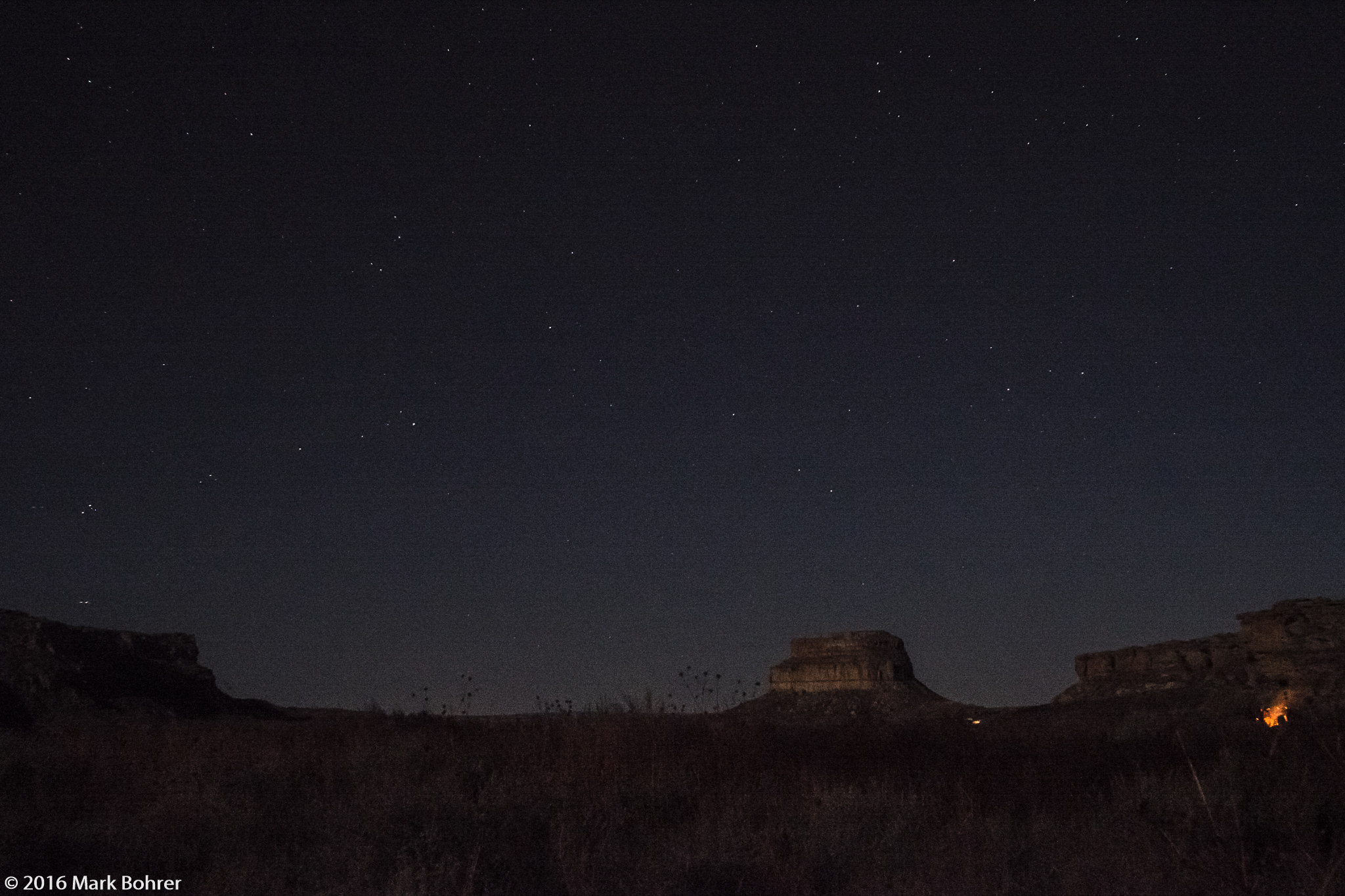 Fajada Butte from Gallo Campground, Chaco Culture National Historical Park, New Mexico
