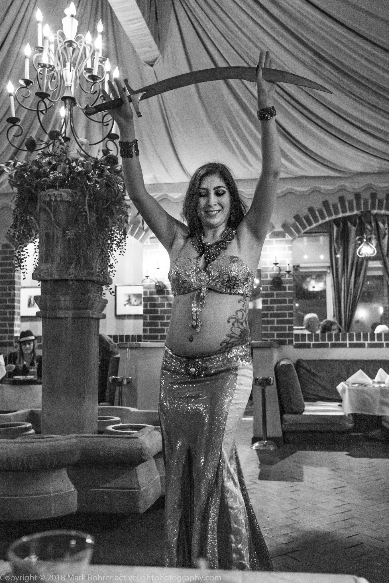 Belly dancer at Pars Cuisine, Albuquerque