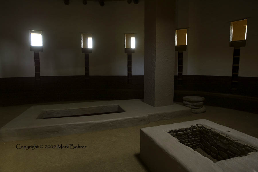 Restored great kiva interior, Aztec Ruins National Monument - Earl Morris