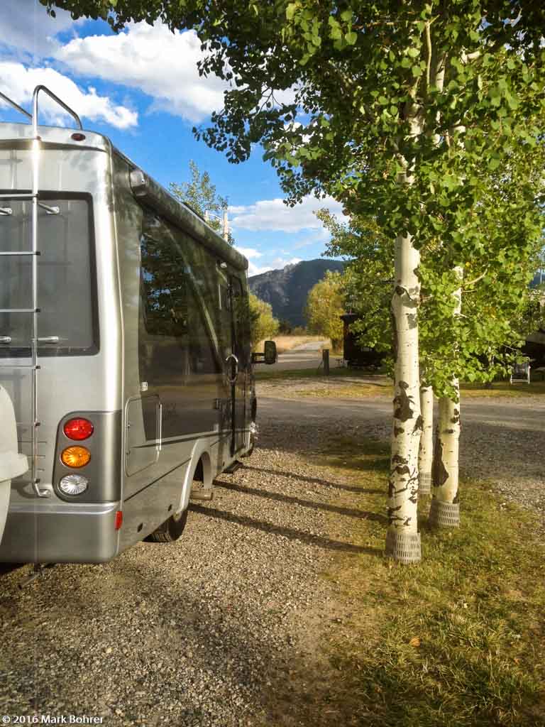 Leisure Travel Unity 24TB RV at Sunrise Campground, Bozeman, Montana