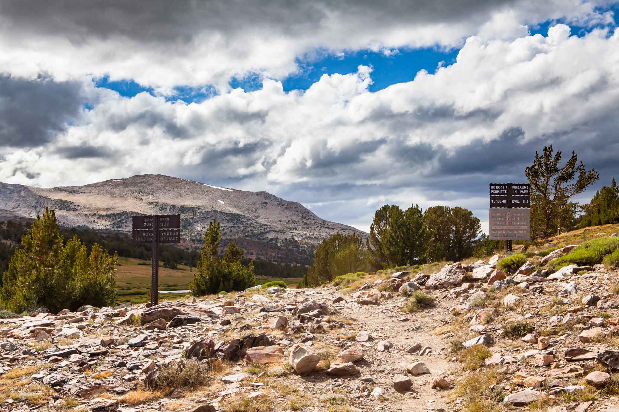 August storm in the Eastern Sierras - Mono Pass, Yosemite National Park