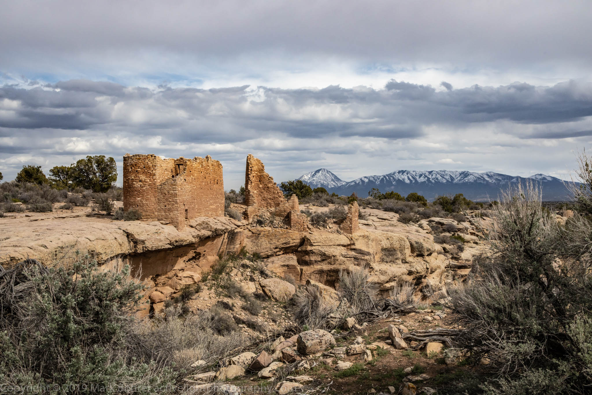 Hovenweep Castle and Sleeping Ute Mountain