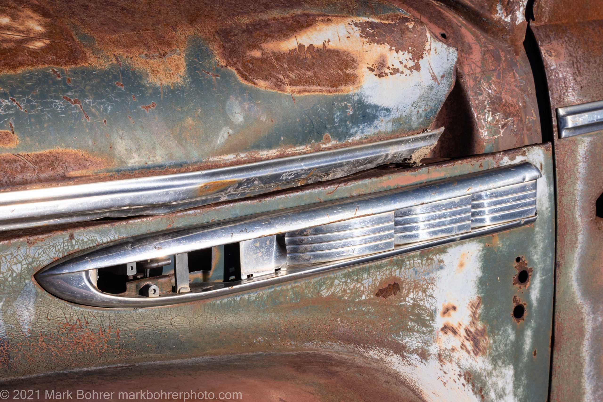 1941 Buick Super fake exhaust accents, Death Valley